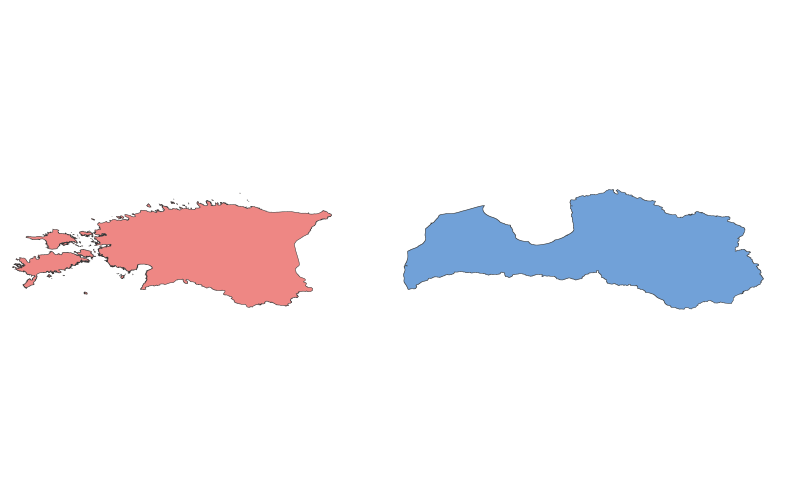 Estonia vs. Latvia: A Geographical Comparison