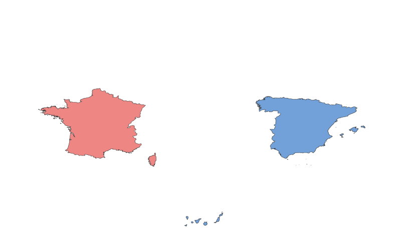 France vs. Spain: A Geographical Comparison