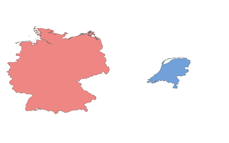 Germany vs. Netherlands: A Geographical Comparison