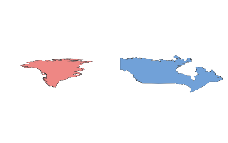 Greenland vs. Canada: A Geographical Comparison