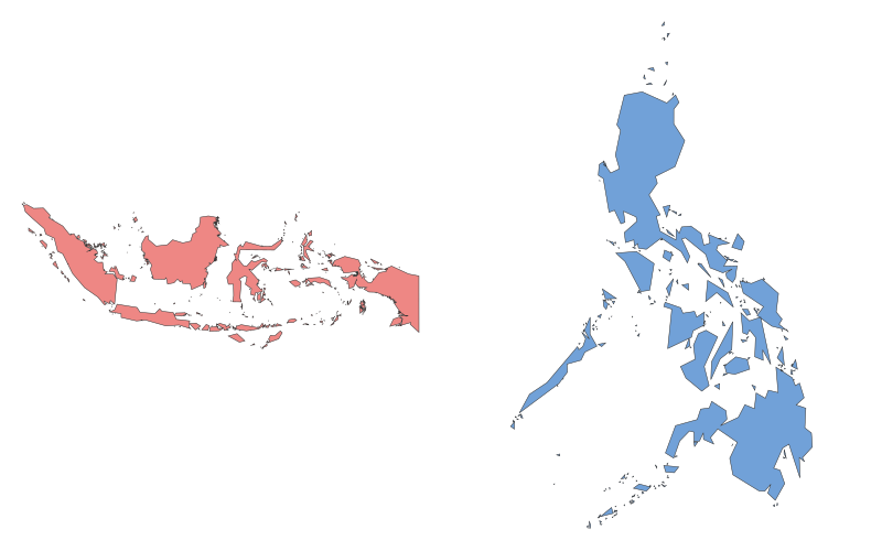 Indonesia vs. Philippines: A Geographical Comparison