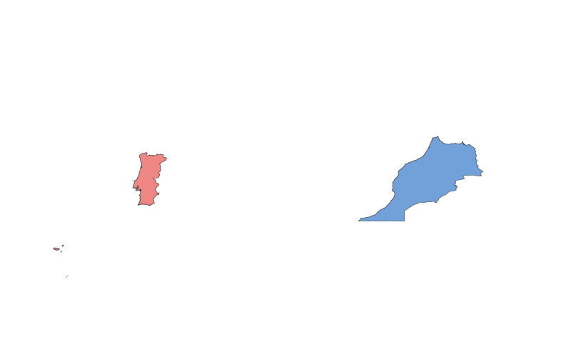 Portugal vs. Morocco: A Geographical Comparison