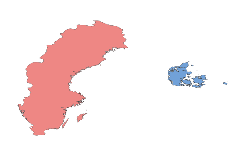 Sweden vs. Denmark: A Geographical Comparison