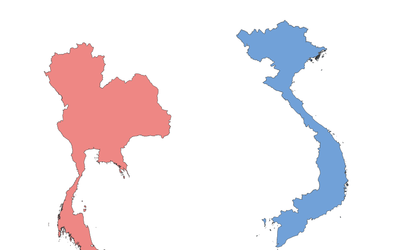 Thailand vs. Vietnam: A Geographical Comparison