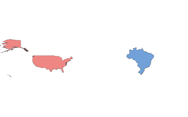 United States vs. Brazil: A Geographical Comparison