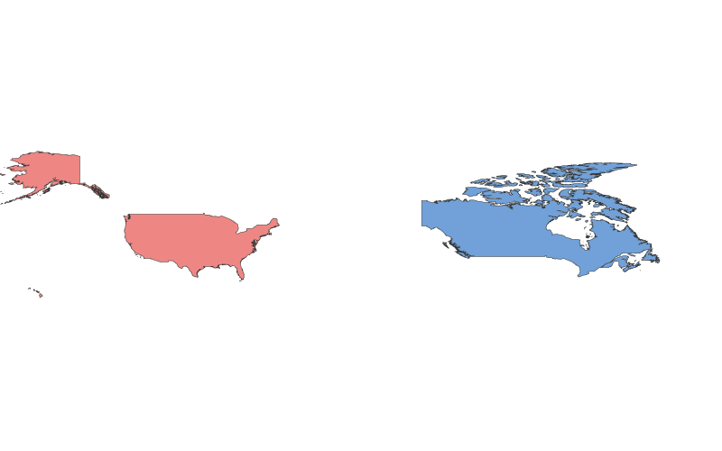 United States vs. Canada: A Geographical Comparison