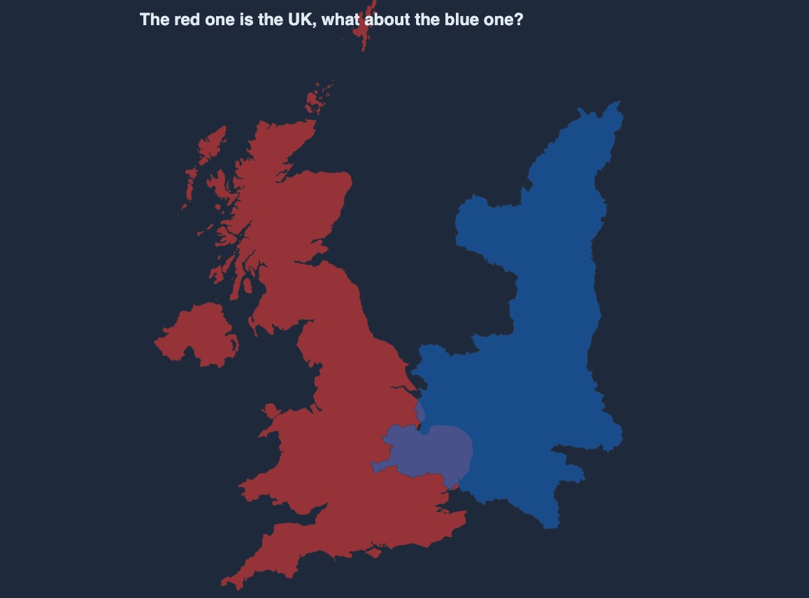 The red one is the UK, what about the blue one